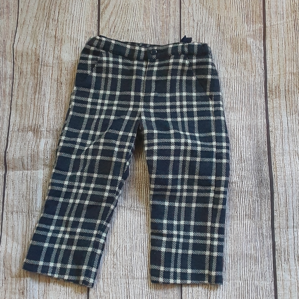 Roberta wool plaid pants sz 2